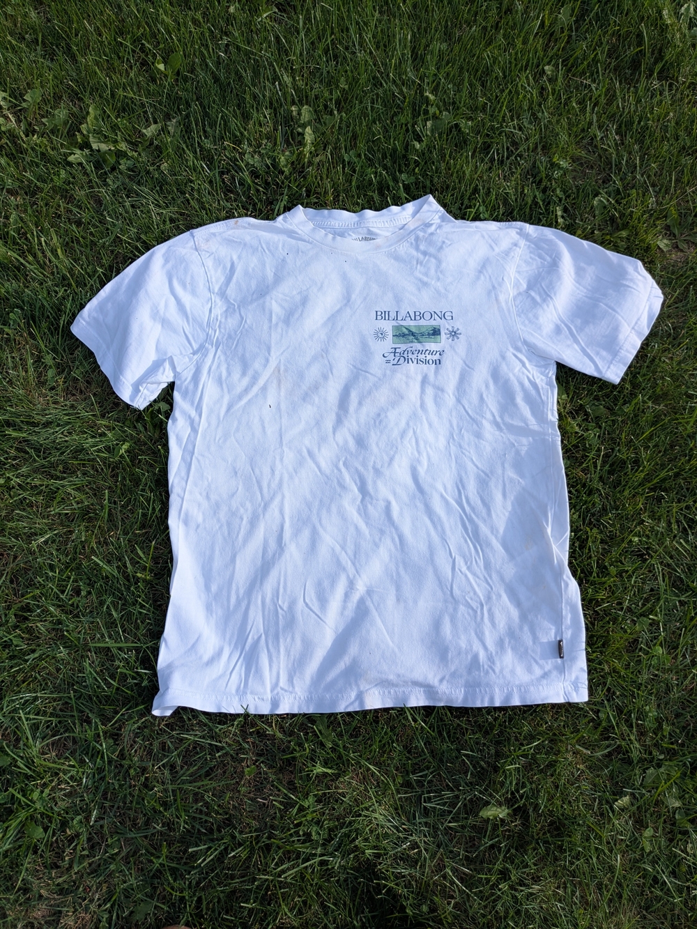 Billabong White Graphic Short Sleeve Men's T-Shirt